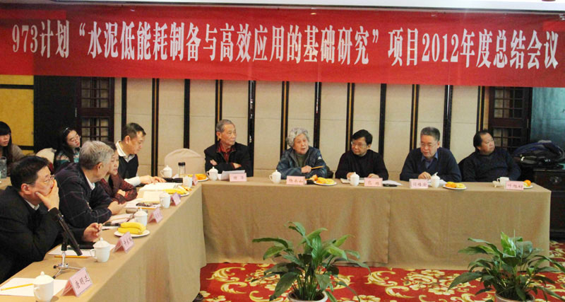 973项目“水泥低能耗制备与高效应用的基础研究2012年年度总结会在南京召开